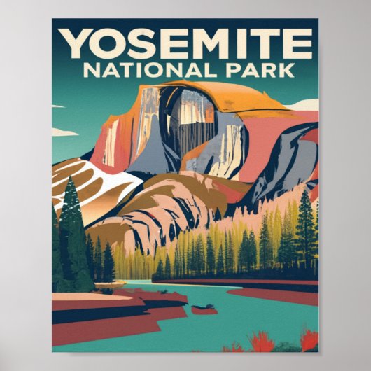 Yosemite National Park Vintage Poster (Voorkant)