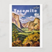 Yosemite National Park Vintage Poster Briefkaart (Voorkant)