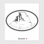 Yosemite National Park Vinyl Sticker (Vel)