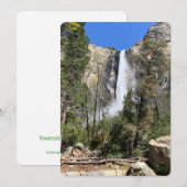 Yosemite National Park watervallen 2024 diecut Kaart (Voorkant / Achterkant)