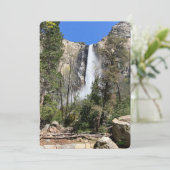 Yosemite National Park watervallen 2024 diecut Kaart (Staand voorkant)