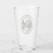 Yosemite National Park waterverf Halve koepel Zons Glas (Achterkant)