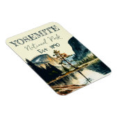 Yosemite National Park waterverf Halve koepel Zons Magneet (Rechterzijde)