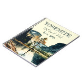 Yosemite National Park waterverf Halve koepel Zons Notitieboek (Linkerzijde)