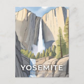 Yosemite National Park | Waterverf reizen Briefkaart (Voorkant)