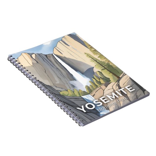 Yosemite National Park | Waterverf reizen Notitieboek (Rechterzijde)