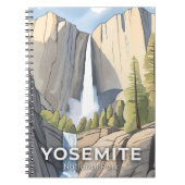 Yosemite National Park | Waterverf reizen Notitieboek (Voorkant)