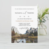 Yosemite National Park Weddenschap Eenvoudig Kaart (Staand voorkant)