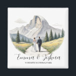 Yosemite National Park Wedding Magnet - Aangepast<br><div class="desc">Yosemite National Park Wedding Couple Magnet - Perfect Guest Souvenir Laat uw huwelijksherinneringen een leven lang meegaan met onze exclusieve Wedding Couple Yosemite National Park-magneet. Deze veelzijdige aandenken kan dienen als een charmant souvenir of een doordacht cadeau voor uw gasten. Met een pittoresk ontwerp geïnspireerd op de natuurlijke wonderen van...</div>