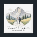 Yosemite National Park Wedding Magnet - Aangepast<br><div class="desc">Yosemite National Park Wedding Couple Magnet - Perfect Guest Souvenir Laat uw huwelijksherinneringen een leven lang meegaan met onze exclusieve Wedding Couple Yosemite National Park-magneet. Deze veelzijdige aandenken kan dienen als een charmant souvenir of een doordacht cadeau voor uw gasten. Met een pittoresk ontwerp geïnspireerd op de natuurlijke wonderen van...</div>