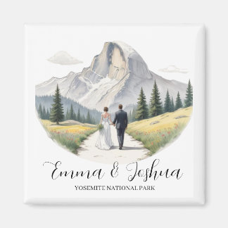 Yosemite National Park Wedding Magnet - Aangepast
