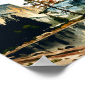 Yosemite National Park Wedding Waterverf Poster (Hoek)