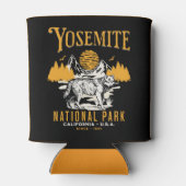 Yosemite National Park Wildlands with Vintage Wolf Blikjeskoeler (Achterkant)