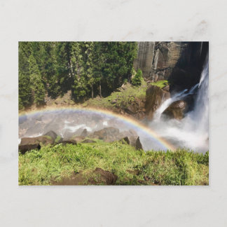 Yosemite Nationalpark Kalifornien Regenbogen am Wa Briefkaart