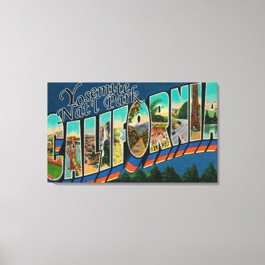 Yosemite Nat'l Park, Californië Canvas Afdruk (Voorkant)