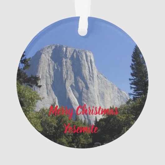 Yosemite Nat'l Park kerstversiering Ornament (achterkant)