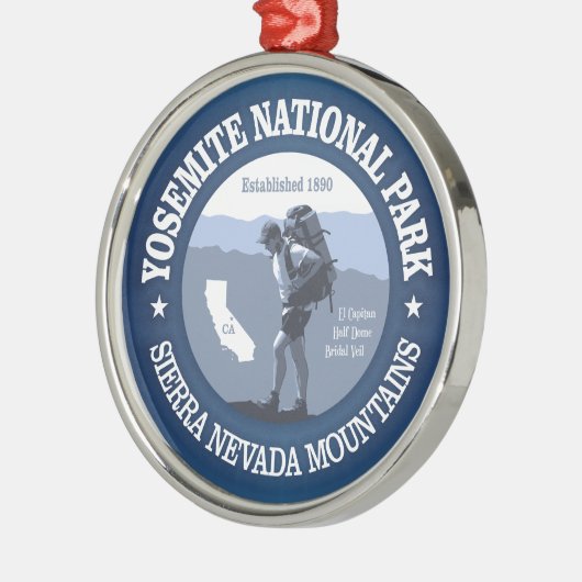 Yosemite NP Metalen Ornament (Links)