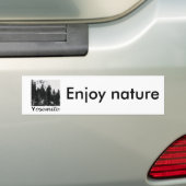 Yosemite nr. 1 zwart-wit bumpersticker (Op auto)