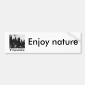 Yosemite nr. 1 zwart-wit bumpersticker (Voorkant)