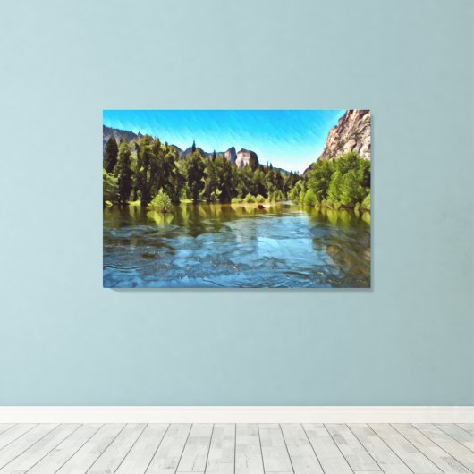 YOSEMITE OASIS Canvas Kunst (Insitu (Houten vloer))