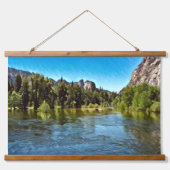 YOSEMITE OASIS houten bovenwerk wandtapijt Hangend Wandkleed (Voorkant)