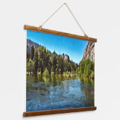 YOSEMITE OASIS houten bovenwerk wandtapijt Hangend Wandkleed (Gebogen)