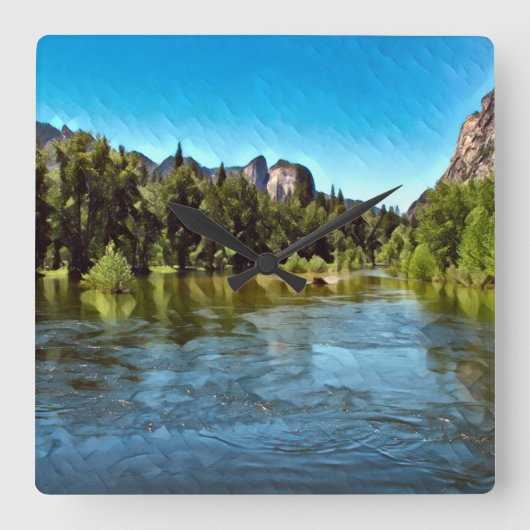 YOSEMITE OASIS wandklok (Voorkant)