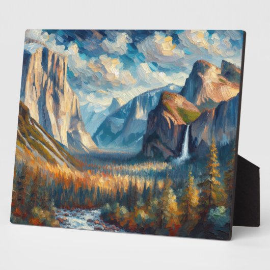 Yosemite olieverfschilderij fotoplaat (Zijkant)
