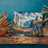 Yosemite olieverfschilderij fotoplaat (Zijkant)