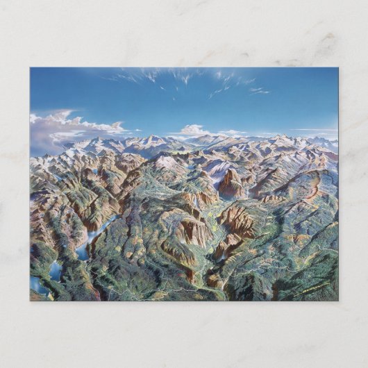 Yosemite Panorama Briefkaart (Voorkant)