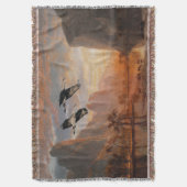 Yosemite Park Lake Deer Sandhill Crane Birds Deken (Voorkant Verticaal)