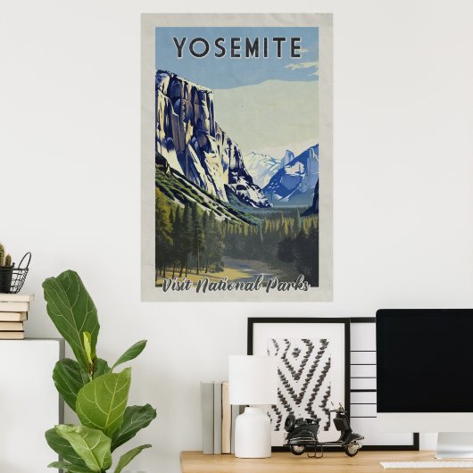 Yosemite Park Poster (Thuiskantoor)