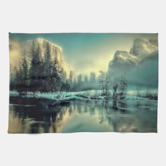 Yosemite Park Sunrise Theedoek
