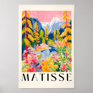 Yosemite Poster, Bosschilderkunst, Nationaal Park Poster