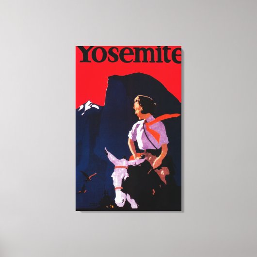 Yosemite poster Yosemite, CA Canvas Afdruk (Voorkant)