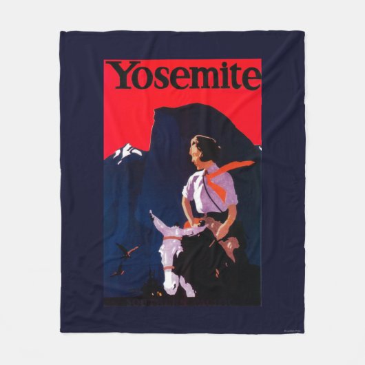 Yosemite  poster Yosemite, CA Fleece Deken (Voorkant)