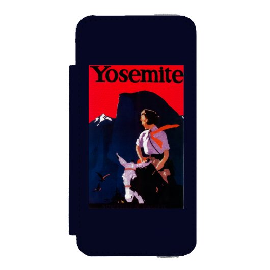 Yosemite  poster Yosemite, CA Incipio iPhone Portemonnee Hoesje (Voorkant Agenda)