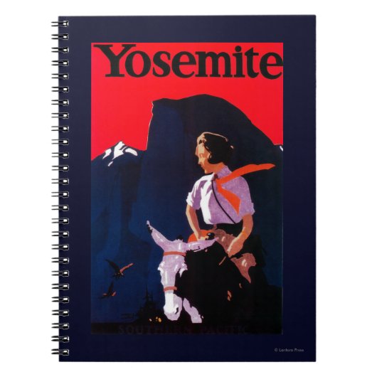 Yosemite  poster Yosemite, CA Notitieboek (Voorkant)