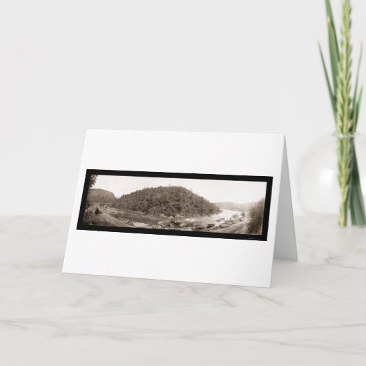 Yosemite Railroad Foto 1907 Kaart (Voorkant)