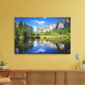 Yosemite Reflection Canvas Afdruk (Insitu (Woonkamer))