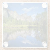 Yosemite Reflection Glazen Onderzetter (Achterkant)