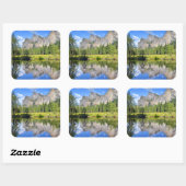 Yosemite Reflection Vierkante Sticker (Vel)