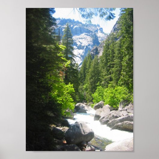 Yosemite rivier poster (Voorkant)