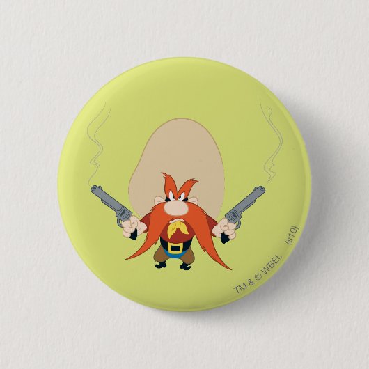 Yosemite Sam Back Off Ronde Button 5,7 Cm (Voorkant)