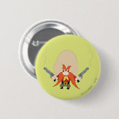 Yosemite Sam Back Off Ronde Button 5,7 Cm (Voorkant /achterkant)