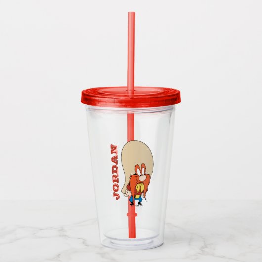 Yosemite Sam Hands op Hips Acryl Drinkbeker (Voorkant)