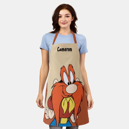 Yosemite Sam Hands op Hips Schort (Gedragen)