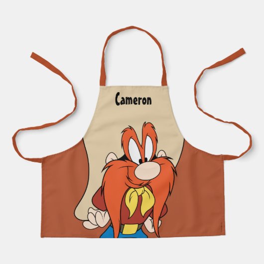 Yosemite Sam Hands op Hips Schort (Voorkant)