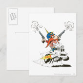 Yosemite Sam Road Rage Briefkaart (Voorkant / Achterkant)