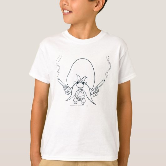 Yosemite Sam Roking Pistolen T-shirt (Voorkant)